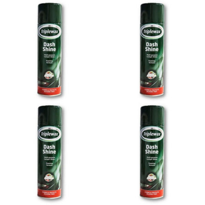 Triplewax TDH500 Dash Shine Dashboard Cleaner Plastic & Wood - 500ml x 4