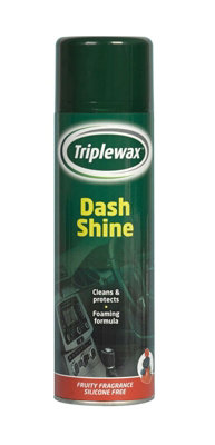 Triplewax TDH500 Dash Shine Interior Plastic Trim 500mL Valeting Cleaning 0.5L