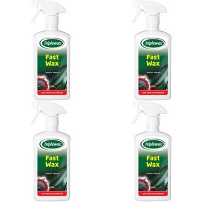 Triplewax TFW554 Fast Wax No White Residue Paintwork Protect 500mL x4 Valeting