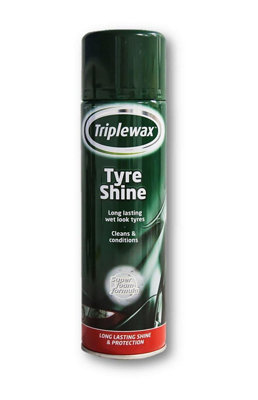 Triplewax TTS501 Tyre Shine Wash Foam Care Cleaner 500mL x2 Valeting Cleaning