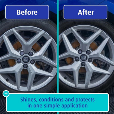 Triplewax Tyre Shine Dressing New Look Finish Clean & Protect Spray 500ml x4 - 6