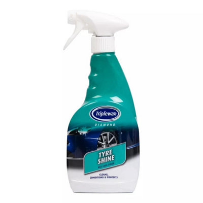 Triplewax Tyre Shine Dressing New Look Finish Clean & Protect Spray 500ml x6