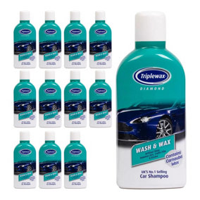 Triplewax Wash & Wax Shampoo Streak Free Car Caravan Motorhome 1L x12