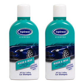 Triplewax Wash & Wax Shampoo Streak Free Car Caravan Motorhome 1L x2