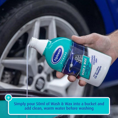 Triplewax Wash & Wax Shampoo Streak Free Car Caravan Motorhome 1L x3 - 4