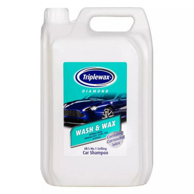 Triplewax Wash & Wax Shampoo Streak Free Car Caravan Motorhome 5L x2