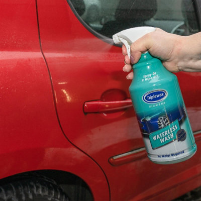 Triplewax Waterless Wash No Wax Top Up Cleaner Quick Detailer Car Caravan 1L x2