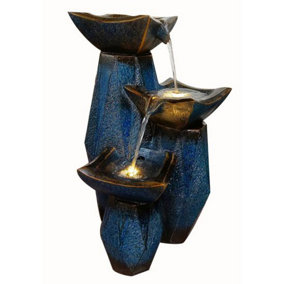 Tripple Diamond Fusion Solar Powered Water Feature