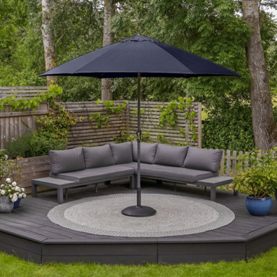 Triton 3m Aluminium Parasol in Navy