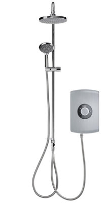 Triton Amore DuElec Brushed Steel 9.5kW Electric Shower LCD Display ...