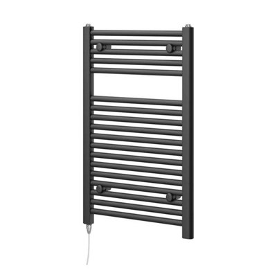 Triton Anthracite Electric Heated Towel Rail - 770x500mm