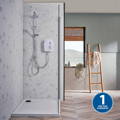 Triton AS2000SR DuElec Silent Running Thermostatic Power Shower + Dual Head