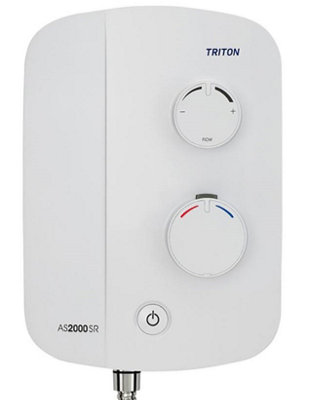 Triton AS2000SR DuElec Silent Running Thermostatic Power Shower + Dual Head