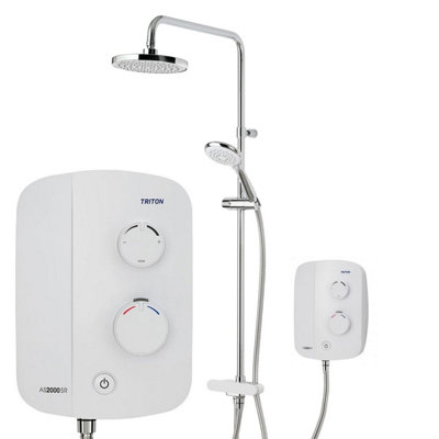 Triton AS2000SR Silent Running Thermostatic Power Shower + Dual ...