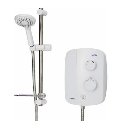 Triton AS2000SR Silent Running Thermostatic Power Shower White & Chrome ...