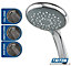 Triton Aspirante 9.5KW Gloss Black Electric Shower - Includes Head + Riser Rail