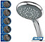 Triton Aspirante Enhanced 8.5KW Brushed Steel Electric Shower Rainshower Head