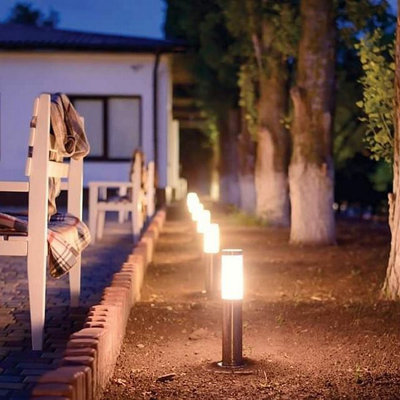 Triton Black Bollard Light (PK4)