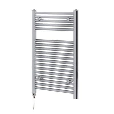 Triton Chrome Electric Heated Towel Rail - 770x500mm | DIY at B&Q