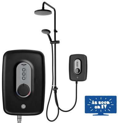 Triton Danzi DuElec Black 9.5kW Electric Shower Diverter to
