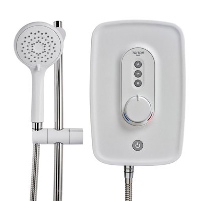 Triton Danzi White Electric Shower Riser Rail RP Perea