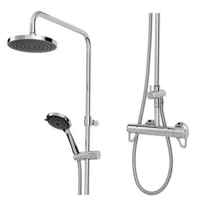 Triton Elina Diverter Thermostatic Lever Bar Mixer Shower TMV3 Overhead Drencher Price Comparisons | Compare The Build