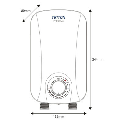 Triton Instaflow Instantaneous Hot Water Heater Under Sink