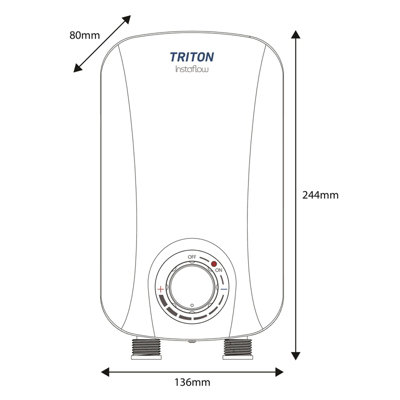 Triton Instaflow 5.4kw Instantaneous Hot Water Heater Under Sink Single Point