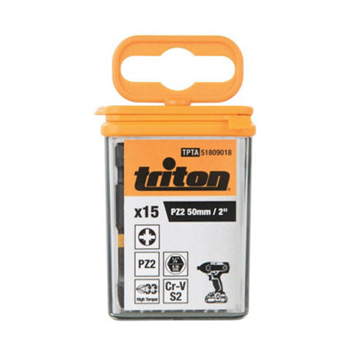Triton - Pozi Screwdriver Impact Bit 15pk - PZ2 50mm
