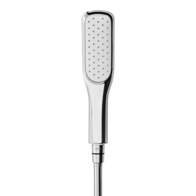 Triton Push Button Thermostatic Bar Mixer Shower Chrome + Riser Rail Hose Head - 5