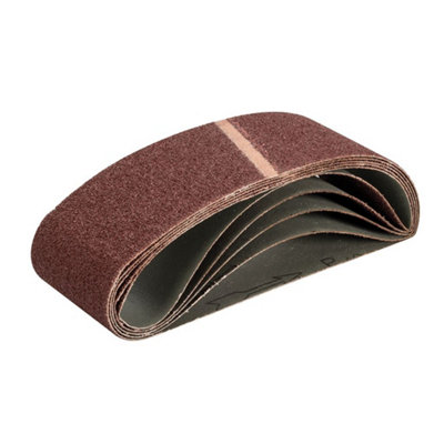 Triton Sanding Belt 76 x 533mm 5pk 40 Grit DIY at B&Q