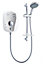 Triton T100xr 10.5KW Electric Shower White & Brushed Chrome Fascia - Rp T80XR