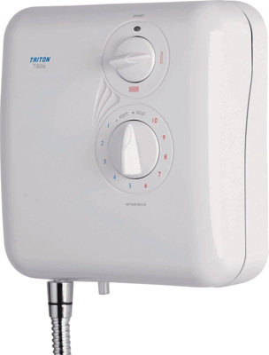 Triton T60x 8.5kW White Electric Shower - Rp T55I T60I Hawaii Amber Aquatronic