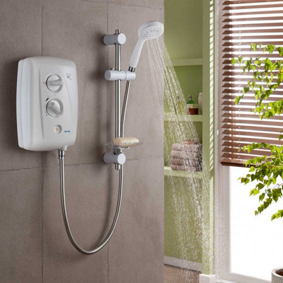 Triton T80Z Fast Fit 8.5kw Electric Shower White Left & Right Entry T80XR T80SI - 4
