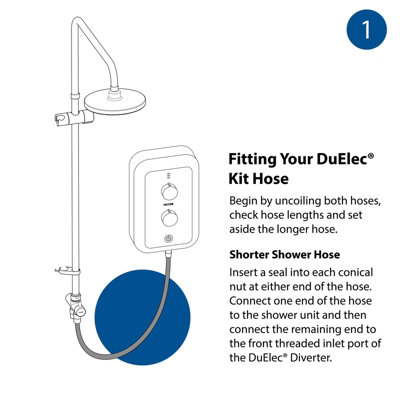 Triton T80Z Fast Fit DuElec White 9.5kW Electric Shower + Dual Rainshower Head - 9