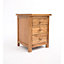 Trivento 3 Drawer Bedside Table Wood Knob