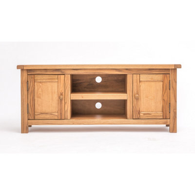 Trivento Light Wood 2 Door TV Cabinet Wood Knob