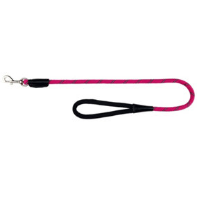 Trixie Sporty Rope Dog Leash With Reflective Stripe Fuschia (L-XL)