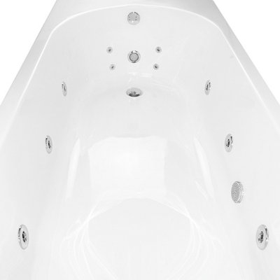 Trojan Cascade Single Ended Bath with 14 Jet Whirlpool System & Light 1800x800mm