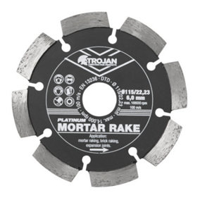 Trojan Platinum Mortar Rake Blade 115mm/4.5" x 22.23