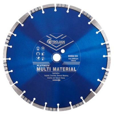 Trojan Platinum Multi-Material Diamond Blade 350mm/14" x 20