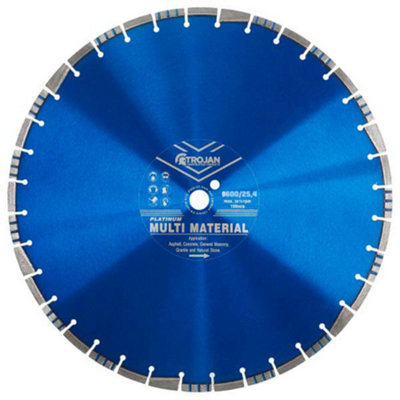 Trojan Platinum Multi-Material Diamond Blade 600mm/24" x 25.4