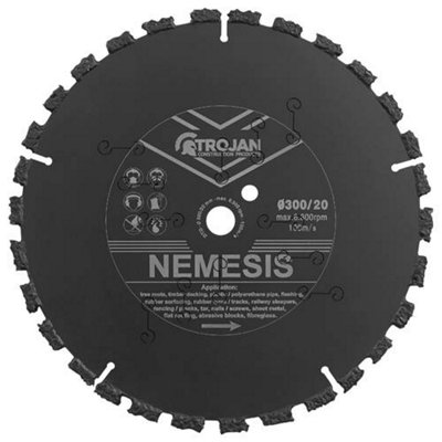 Trojan Platinum Nemesis 300mm Blade 300mm/12" x 20