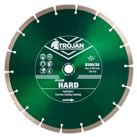 Trojan Plus Hard Diamond Blade 300mm/12" x 20