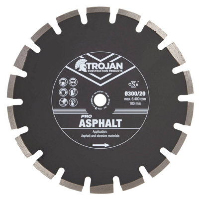 Trojan Pro Asphalt Diamond Blade 300mm/12" x 20