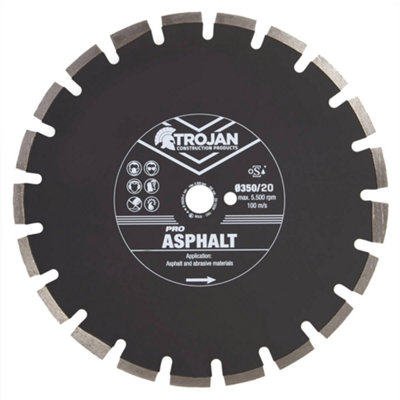 Trojan Pro Asphalt Diamond Blade 350mm/14' x 20