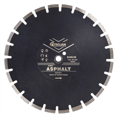 Trojan Pro Asphalt Diamond Blade 400mm/16" x 20