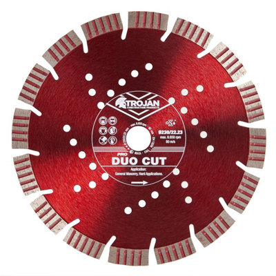 Trojan Pro Duo Cut Diamond Blade 230mm/9" x 22.23