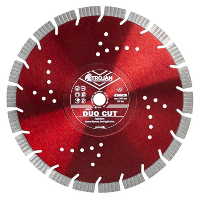 Trojan Pro Duo Cut Diamond Blade 300mm/12" x 20