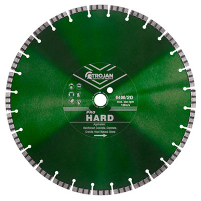 Trojan Pro Hard Diamond Blade 400mm/16" x 20